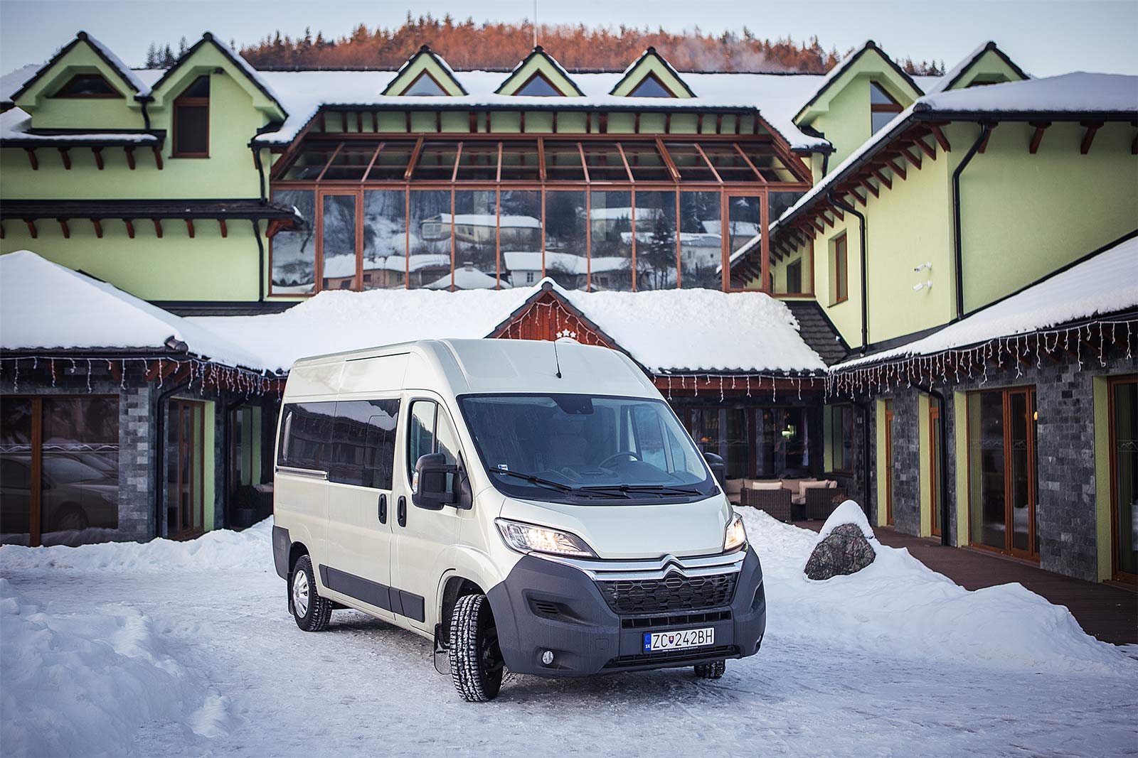 Bike-Bus a Ski-Bus v Hotely Daro